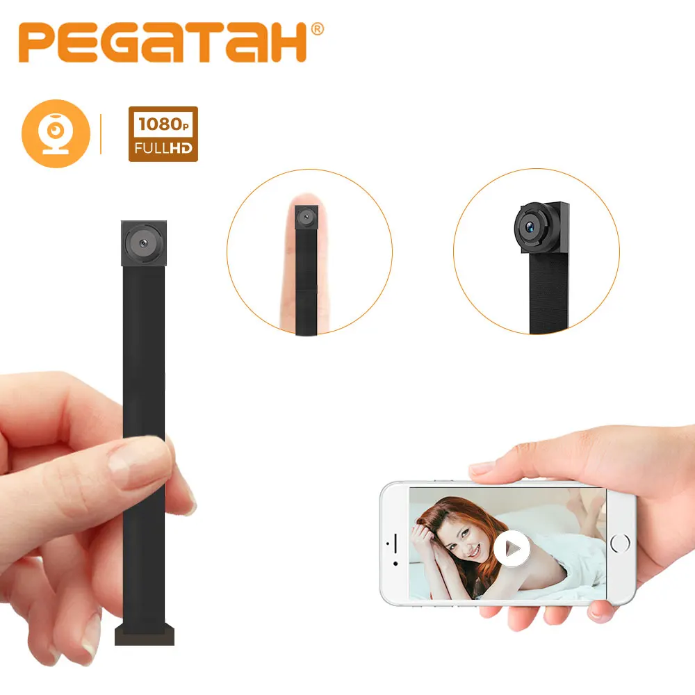 1080p P2P Мини Wi-Fi IP-камера с двойным объективом беспроводная Удаленная камера