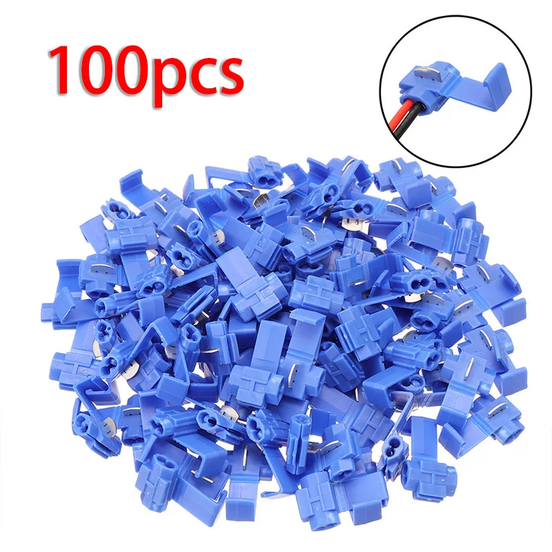 

Hardware Connectors Tool 100pcs Electrical Part Quick Splice Crimp tube