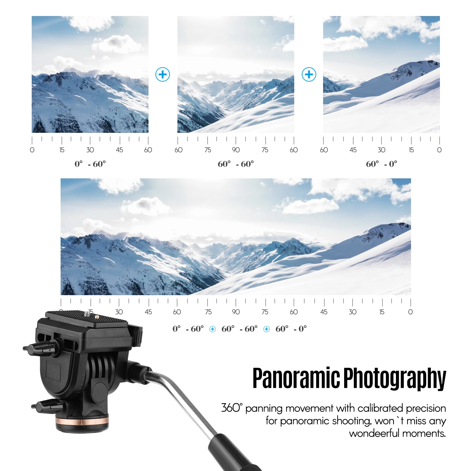 Камера Видео жидкости Drag Pan Head демпфирующая головка штатива с 1/4 дюймовыми