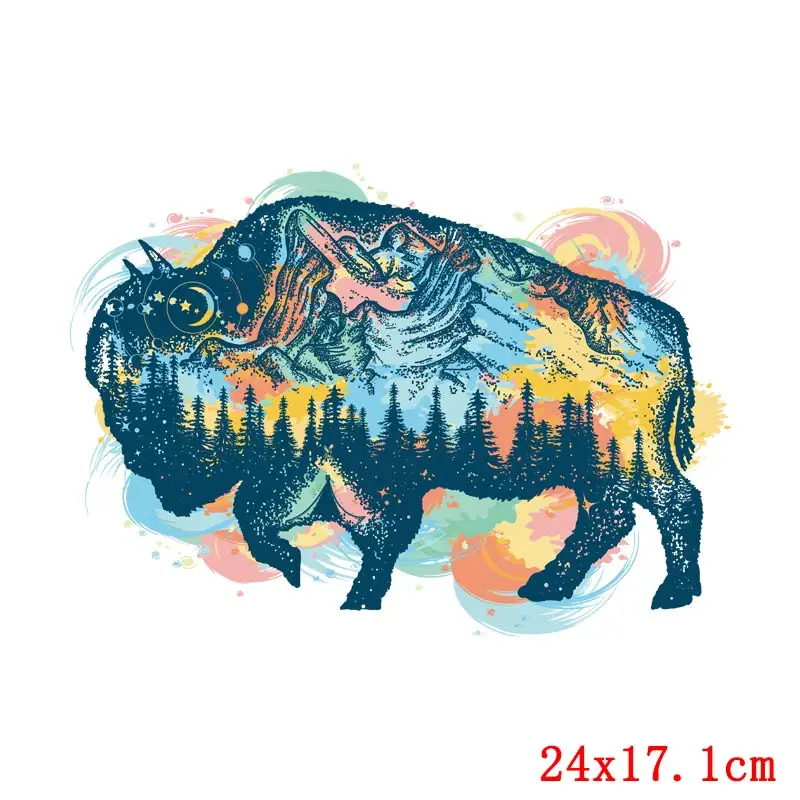 Пространство Лев термо-наклейки на одежда аппликация животные в полоску для