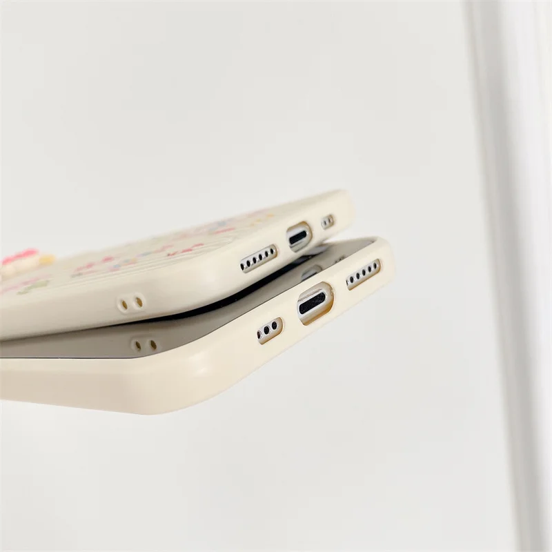 Защитный чехол для телефона с милым мультяшным медведем 3D мороженым камеры Iphone 11