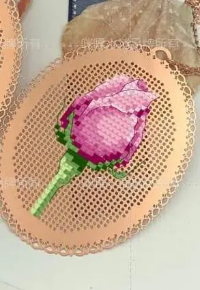 TT Rose ремесло Стич вышивки крестом металлическая Закладка серебро Золотой Рукоделие Вышивка ремесла счетный крест-строчка Kit-6TH - Цвет: Лиловый