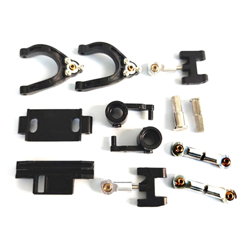 

for WPL D12 1/10 RC Car Upgrade Parts Upper Lower Swing Arm Steering Cup Knuckle Hex Adapter Set Accessories