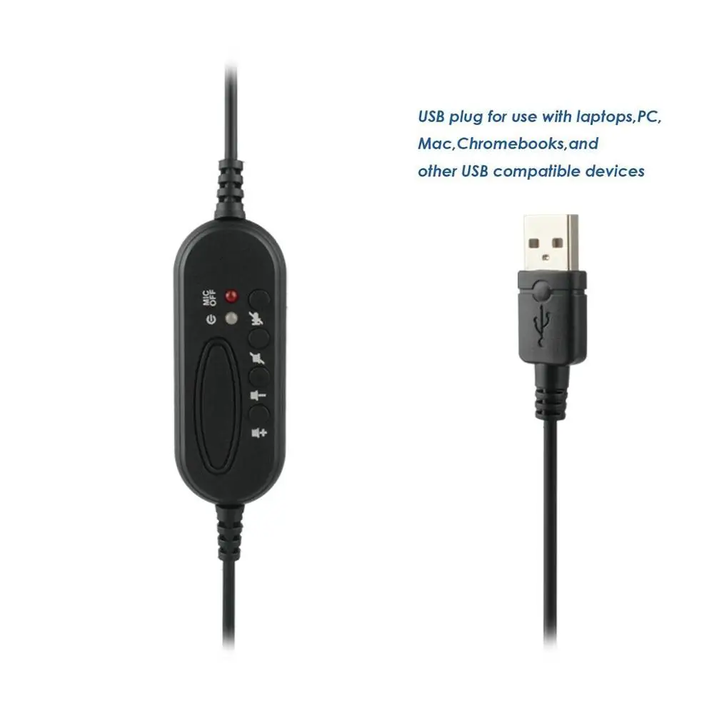 USB-микрофон с шумоподавлением одиночная гарнитура микрофоны наушники для