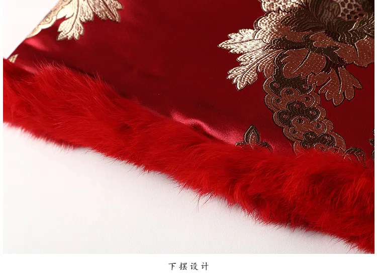 women tang suit Chinese red cheongsam tops vintage traditional embroidery top oriental festival clothing