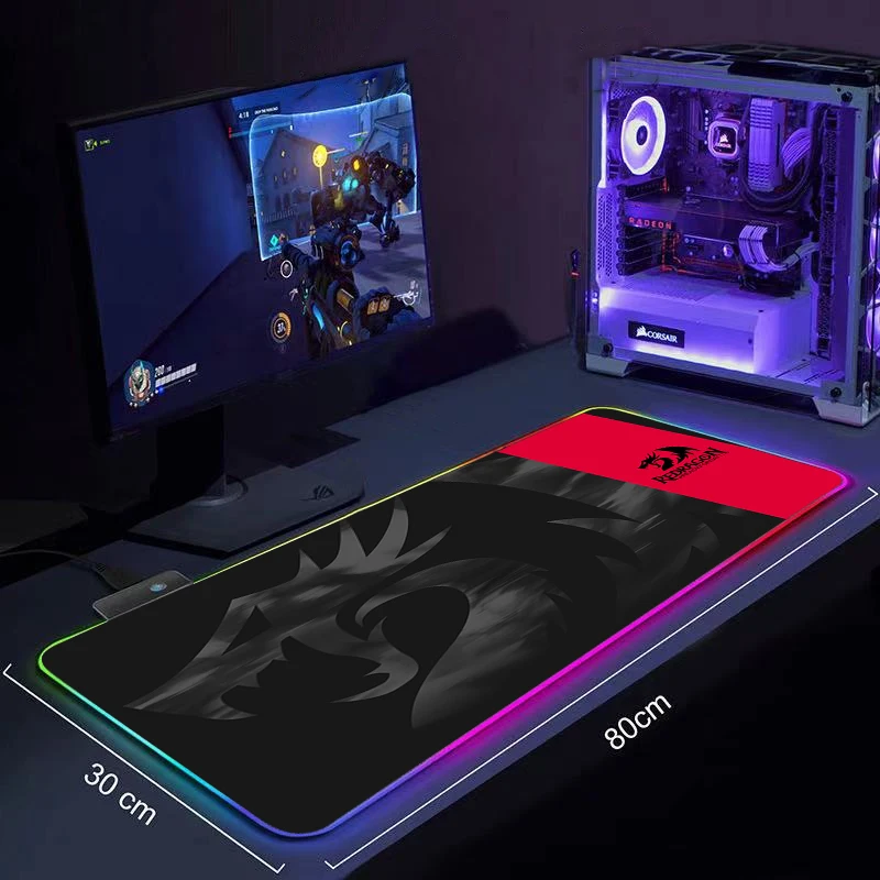 

Redragon Large Gaming Mouse Pad Big Extended Computer Mat Game Mousepad Gamer Office Desk Mat Keyboard Pad Mause Pad Non-slip