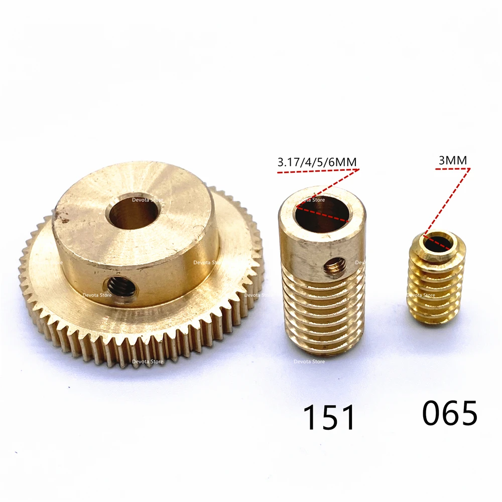 Precision 1:60 0.5M 20T 30T 40T 50T 60T Copper Worm reducer turbine 065/151 4/5/6mm Bore diameter | Обустройство дома