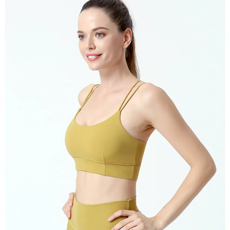 

ENTgoing Sports Bra Women Push Up Underwear Fitness Yoga Crop Top Bra Gym Shirt Sport Running Sportswear