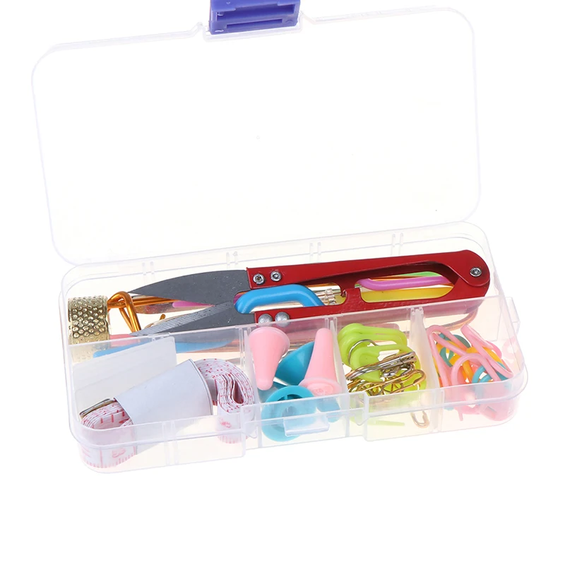 56 шт. крючок для вязания вязать вплетать в пряжу Вязание иглы клип Маркер Набор