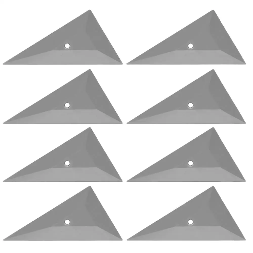 8 шт. виниловая пленка серебряные углы Фотоэлементы для окон набор оттенков