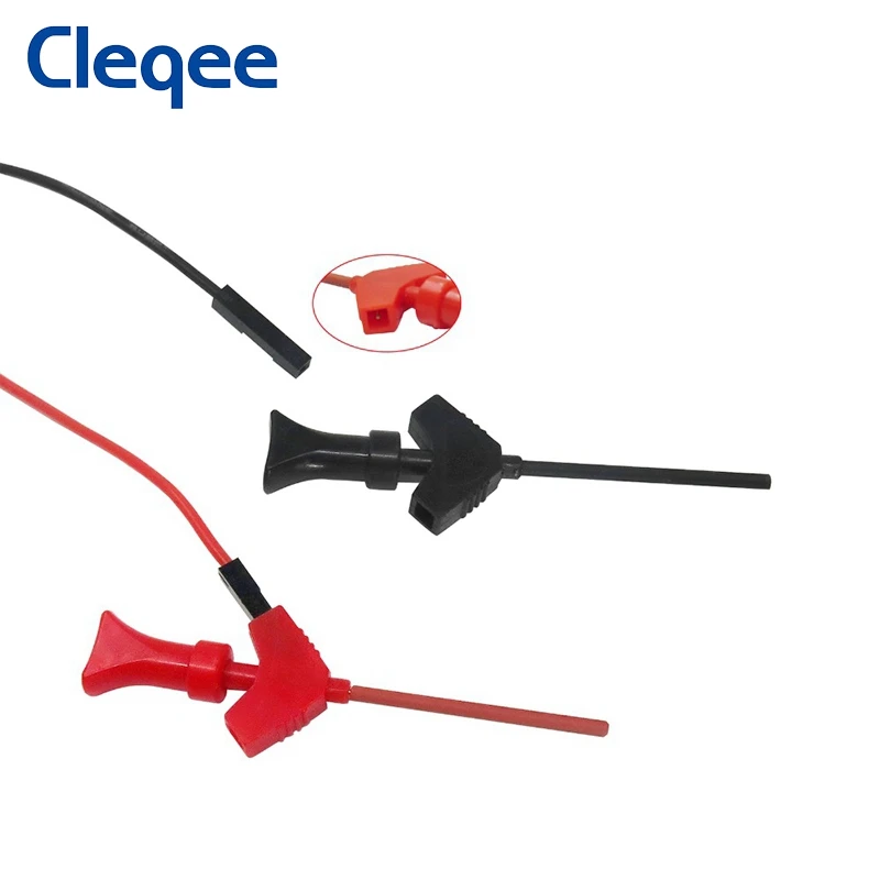 Cleqee P1511B 2 шт. SMD IC тестовый зажим с крючком зонд внутренний пружинный силиконовый