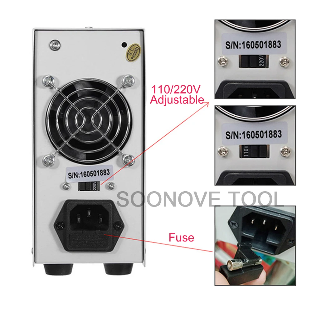 Регулируемый цифровой источник питания постоянного тока LW-K603D 60 В 3 А