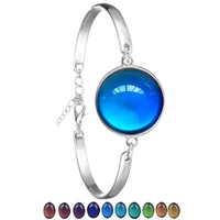 fashion temperature change color mood bracelet hot sale jewelry smart discolor bangles best gift for friends jewelry