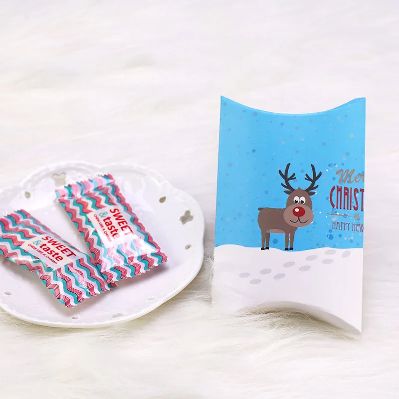 Рождественская упаковка подарочная коробка подушка рождественская елка лося