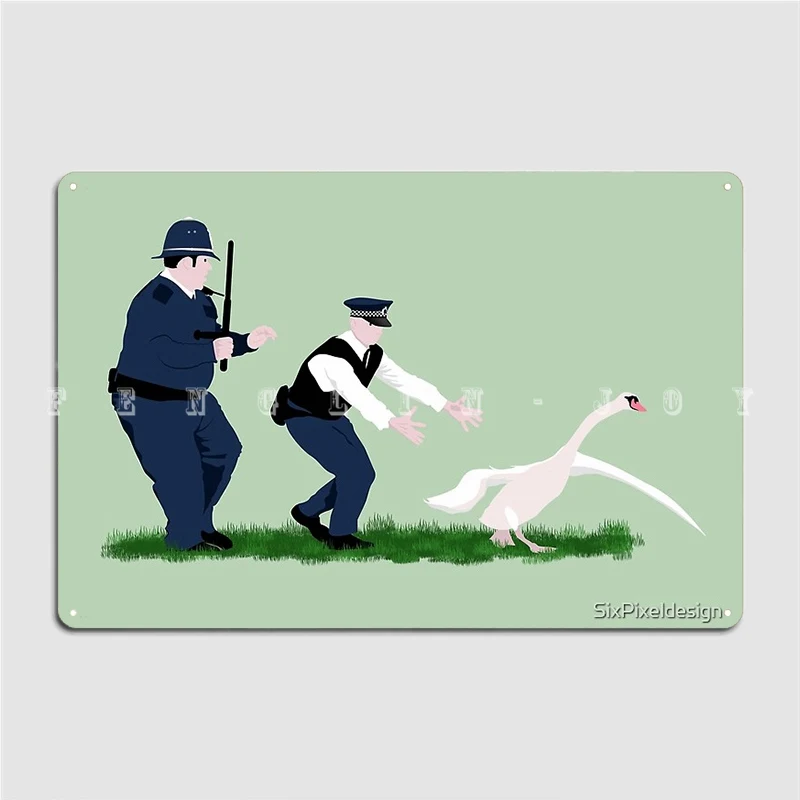 

Лебедь копы постер дерево табличка для бара паб Гараж Ретро роспись деревянный знак постер