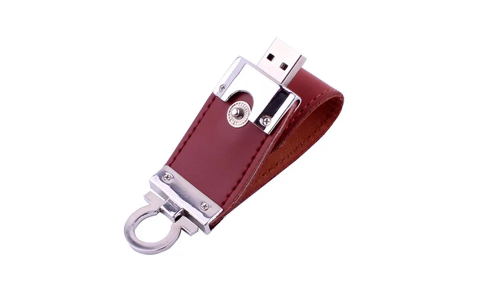 POWERONE металлический брелок pendrive 8 ГБ 16 ГБ 32 ГБ 64 ГБ кожаный USB флеш-накопитель Флешка флэш-память карта памяти