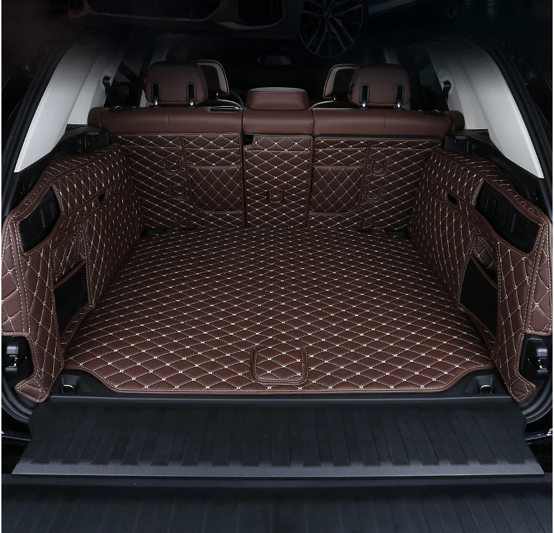 fiber leather car trunk mat for bmw x5 2019 2020 2021 G05 car accessories