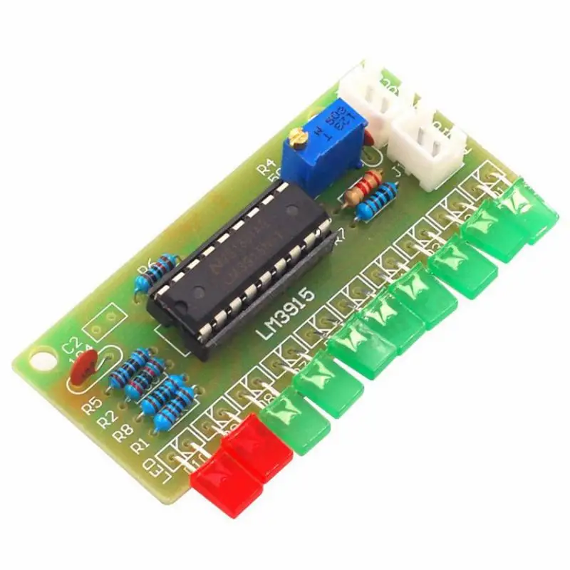 LM3915 сварочная практика 10 светодиодный индикатор уровня анализатор звукового