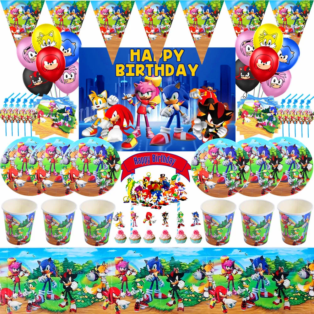 Лидер продаж бумажные салфетки из мультфильма для игр и вечеринок скатерти чашки