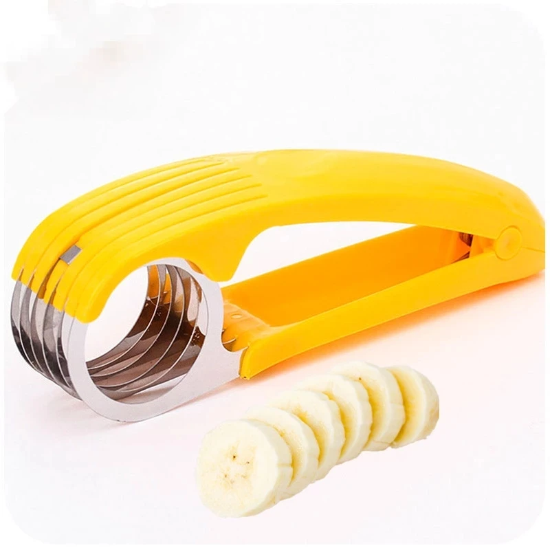 

Fackelmann Banana Slicer Cutter Kitchen Tools Plastic Vegetable Fruit Slicers Cutter Cucumber Ham Sala Shredders Cooking Tools