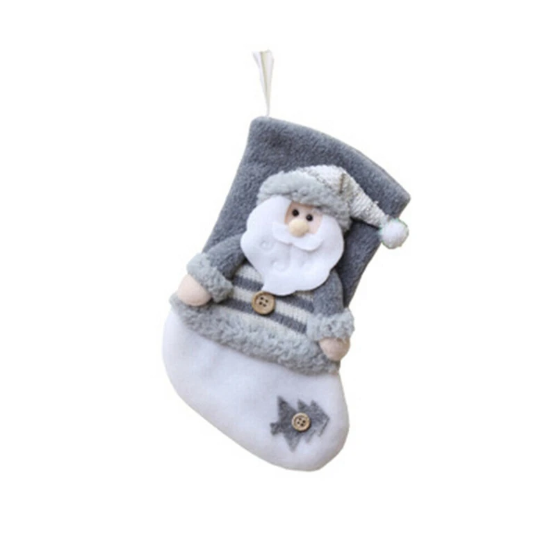 Christmas Sock Gifts Xmas Tree Decor Stockings Pendant Ornaments Kids Candy Bag Gift Home Mini Bags |