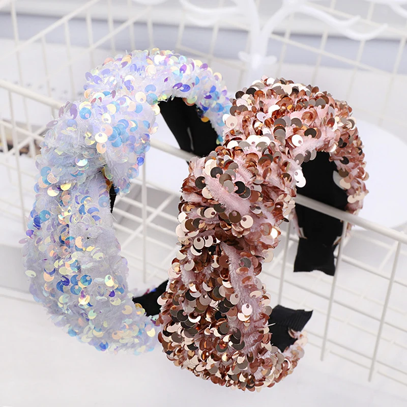 Повязка на голову женская толстый ободок с узлом Модный Элегантный мягкий