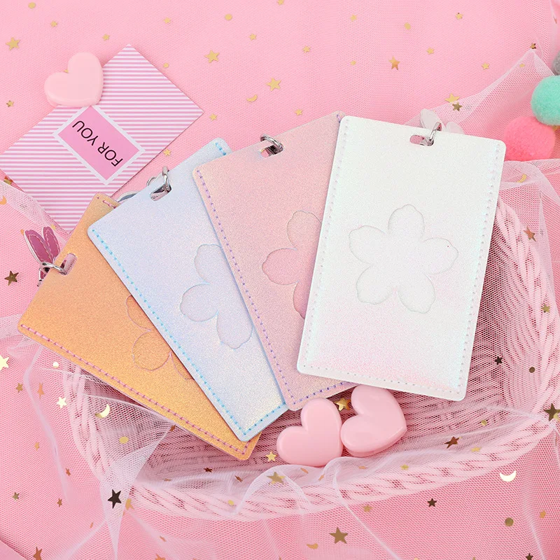 Выдвижной держатель для ID карты из ПУ кожи с градиентом|Бейджи и аксессуары| |