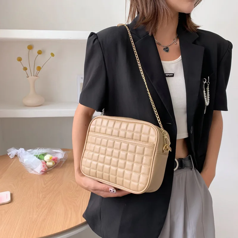 aliwood New Designer Women Bags Diamond Chain Crossbody Bags MIni Flap PU Leather Females Shoulder Messenger Bag Handbags Bolsas