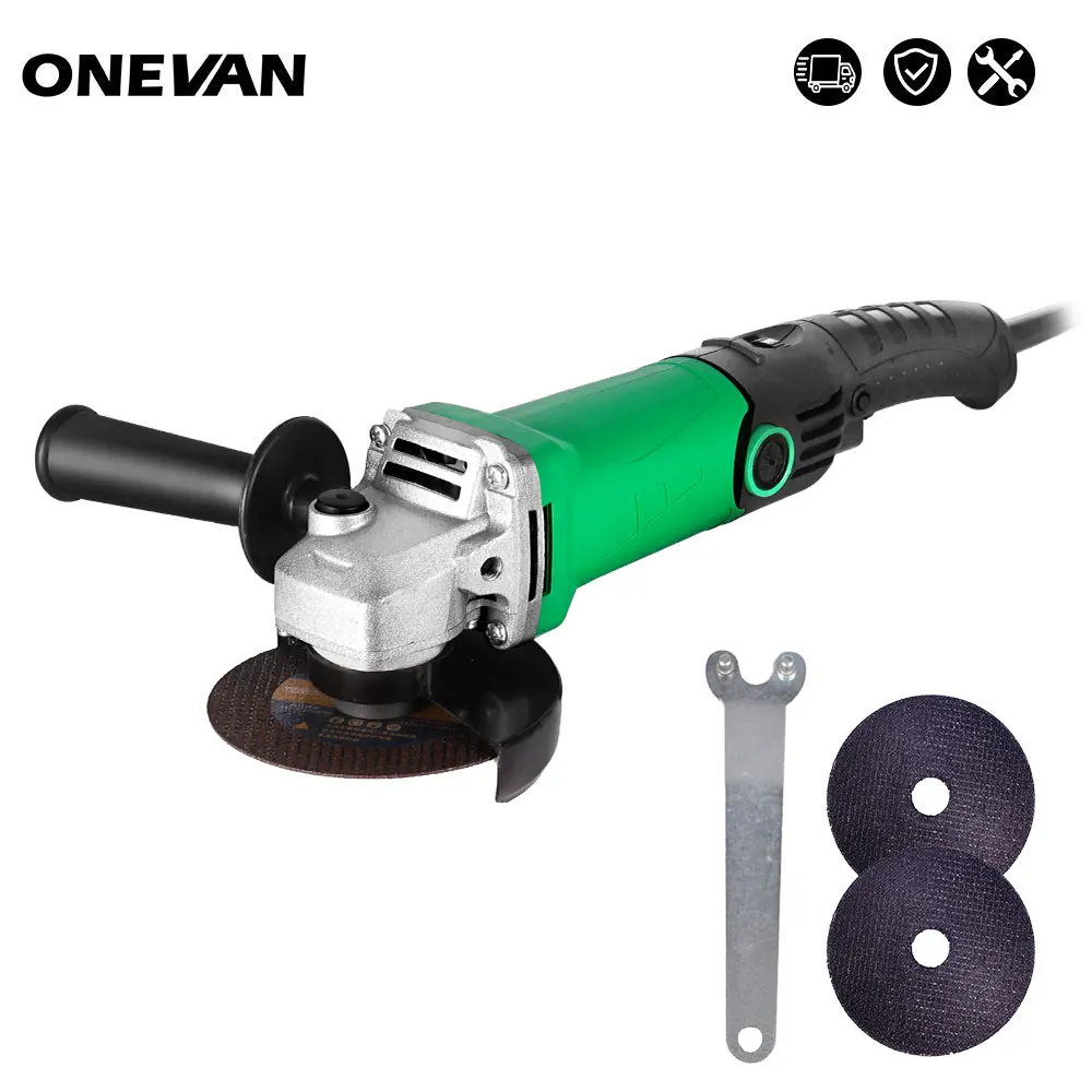 

100mm Electric Angle Grinder 6 Speeds Variable Speed 11000RPM Cutting Grinding Metal Woodworking Machine Power Tool