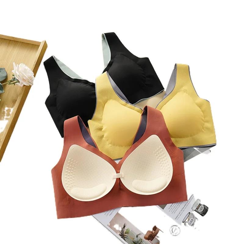 2021 Таиланд латекс бюстгальтер для Для женщин бесшовный с эффектом пуш-ап нижнее