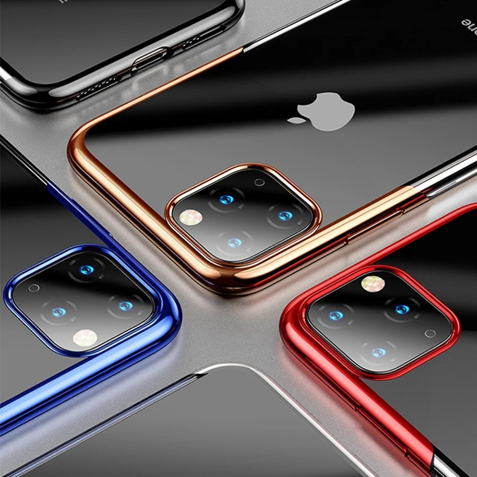 Роскошный прозрачный мягкий чехол из ТПУ для iPhone 11 Pro Max 7 8 6 6s Plus 7Plus 8Plus X XS MAX XR iPhone11