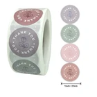 Наклейки в стиле ретро 500 см, 2,5 шт.рулон, цветные наклейки с благодарностью для подарков, деловой упаковки, декоративные наклейки, стикер для канцелярских товаров