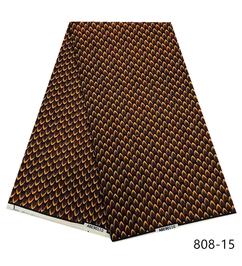 Вечерние платья из 100% полиэстера 6 ярдов с вощёным принтом в африканском стиле