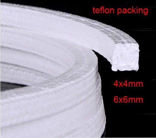 Упаковочная уплотнительная лента 4 мм 6 из чистого ПТФЭ масляная упаковка