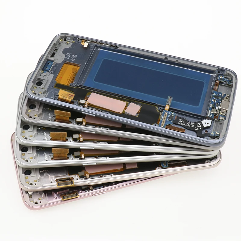 Для SAMSUNG Galaxy S7 дисплей с рамкой G930 G930F сенсорный экран дигитайзер Замена с сервисным пакетом