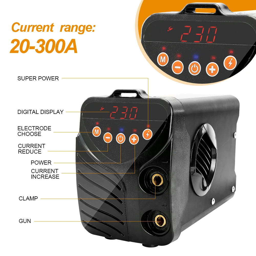 AI 300 сварочный аппарат инструменты для дуговой сварки 220 В IGBT серии DC дуга