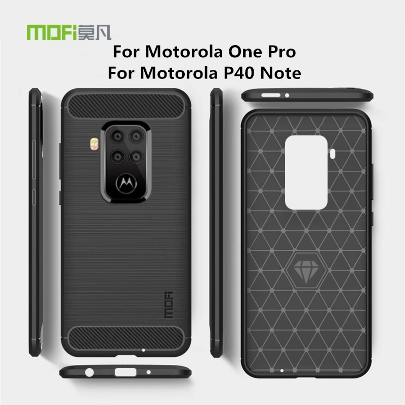 Чехол MOFI для Motorola One Pro тонкий мягкий Силиконовый ТПУ чехол телефона Moto P40 Note