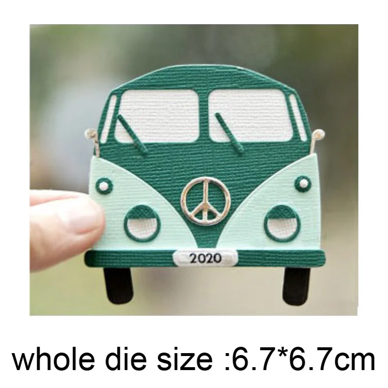 

Customize dies School Bus Car Frame Metal Cutting Dies Stencils for DIY Scrapbooking dies Decor Embossing dies Paper Card Making