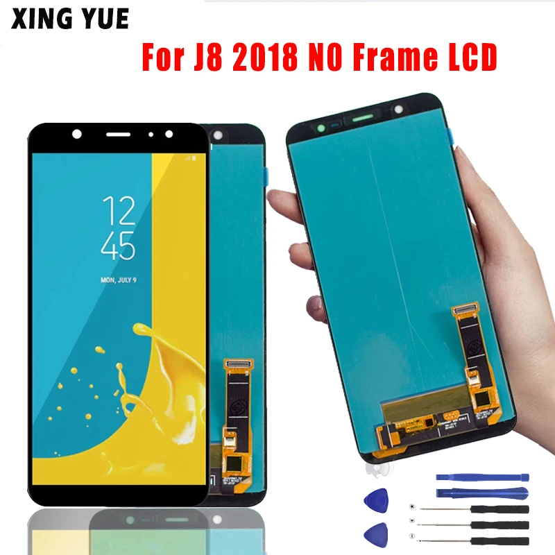 Montaje de digitalizador t&aacute;ctil para Samsung Galaxy J8 2018 J810, repuesto LCD, Pancel-0