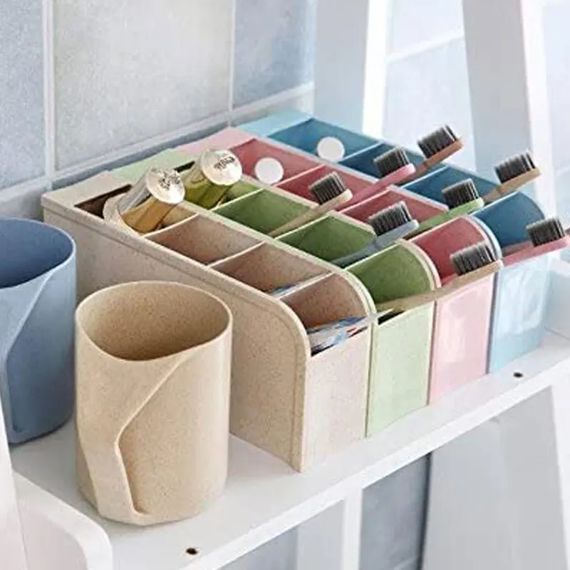 

Pencil Organizer - Caddies for Office/Teacher/Markers/Gel Pens/Paint Brushes Storage - 4 Colors 16 Compartment