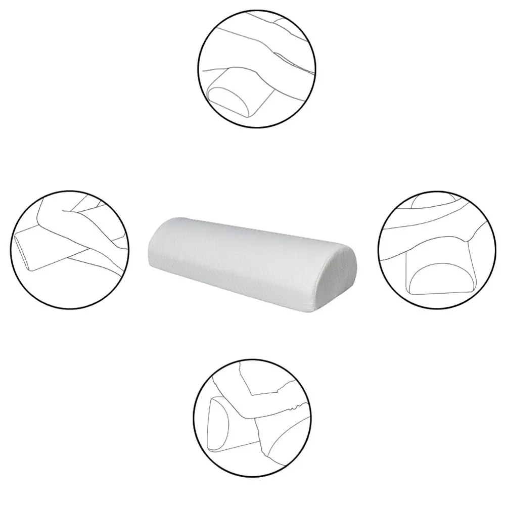 Half Moon валик Подушка облегчение боли в спине медленный отскок памяти хлопок