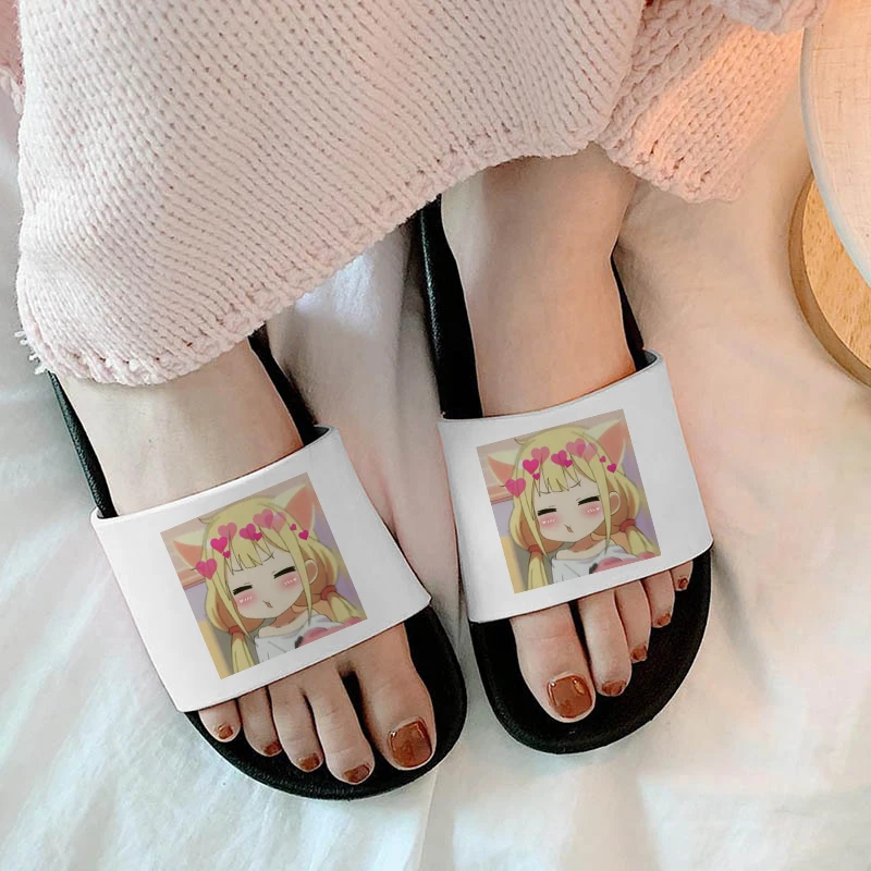 

Cute Anime Girl 2021 Women Flip Flops Indoor Bedroom Home Shoes ladies Hot Summer Beach Fashion Open Toe Sandals
