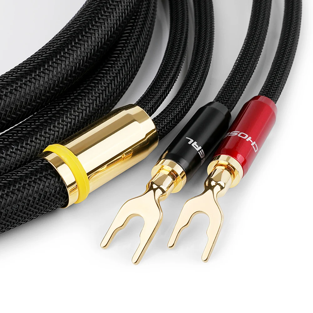 pair choseal lb5108 6n occ pure copper audio speaker cable for cd amplifier free global shipping