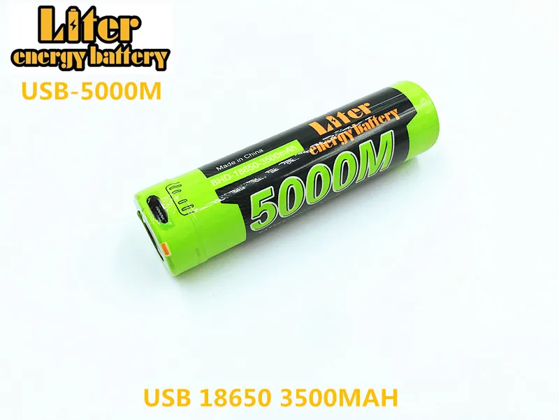 1 шт. 5000 м Мобильный зарядный аккумулятор Micro USB 18650 3,7 в 3500 мАч литий-ионный аккумулятор 4 Светодиодный индикатор power bank - Цвет: 1PCS 5000M