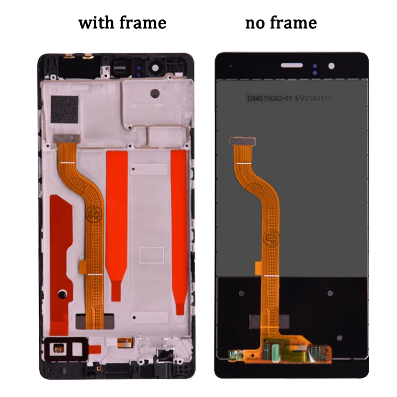 Для huawei P9 ЖК-дисплей Дисплей кодирующий преобразователь сенсорного экрана в сборе с рамкой Замена EVA-L09 EVA-L19 EVA-L29 для 5," huawei P9 ЖК-дисплей