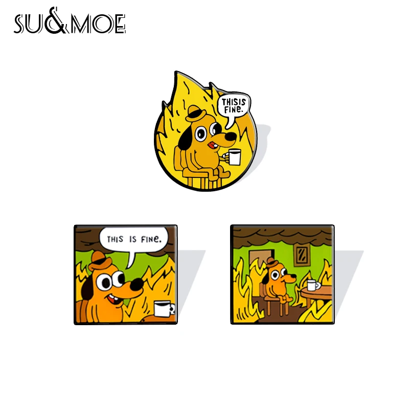 Это тонкая акриловая эмаль на булавке заказ Пёс из мультфильма Броши рубашка