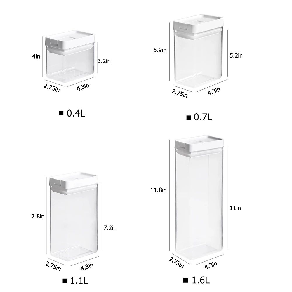 1 шт. контейнеры для хранения пищевых продуктов сахарные хлопья и мука контейнер