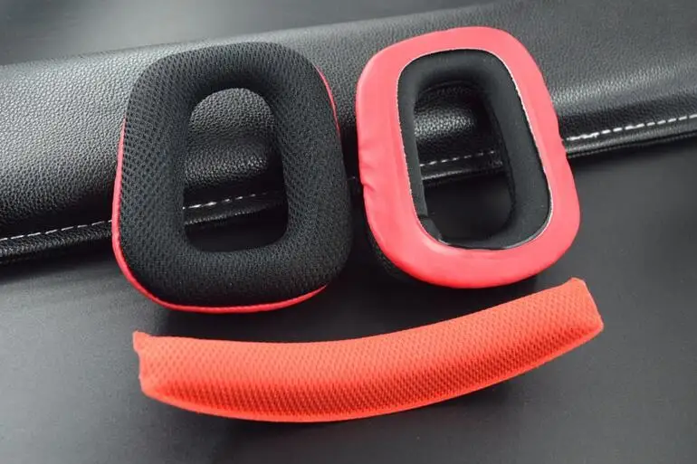 G930 G430 F450 red Накладки для наушников для logitech G35 G930 G430 F450, Сменные подушечки для наушников, накладки для наушников, губка для головы - Цвет: G930 G430 F450 red