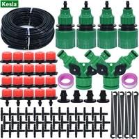 kesla 5m 50m garden water drip irrigation kits watering adjustable drippers dropper emitter water system for greenhouse
