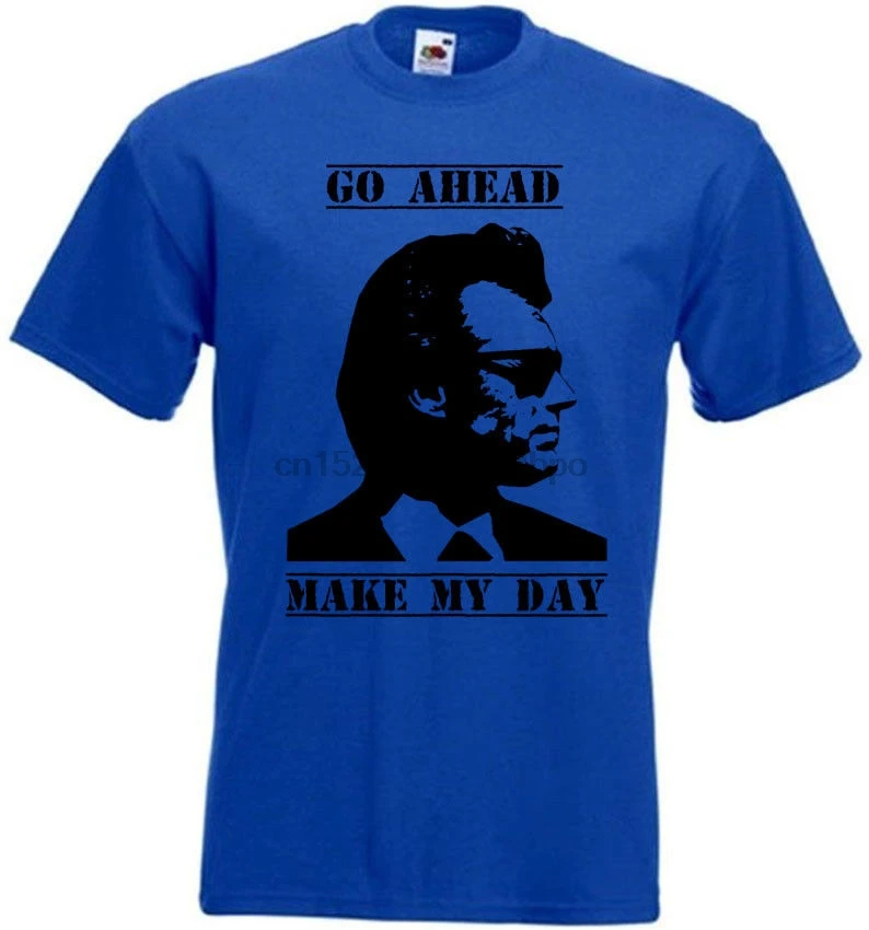 Go ahead make my day! Футболка Clint Eastwood все цвета размеры футболки высшего качества
